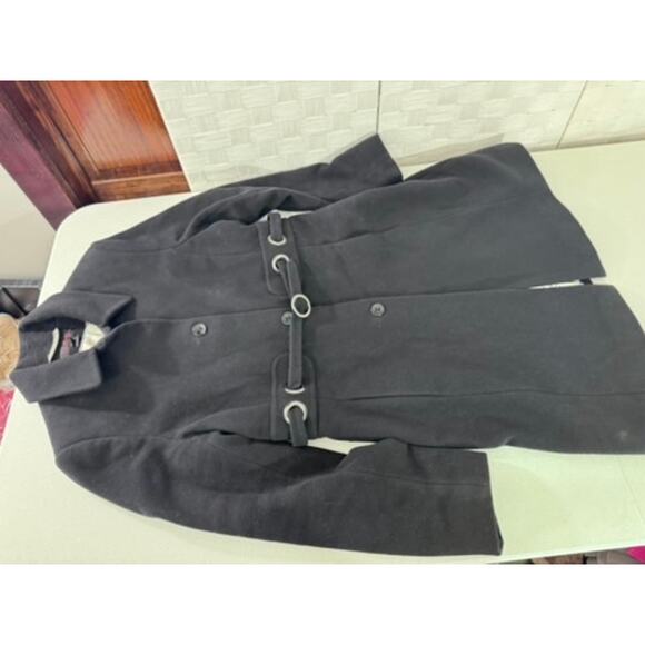 "VIA SPIGA" Women's Cashmere Wool Blend Trench Coat Quiet Luxury Old Money SZ 10 - Picture 4 of 16